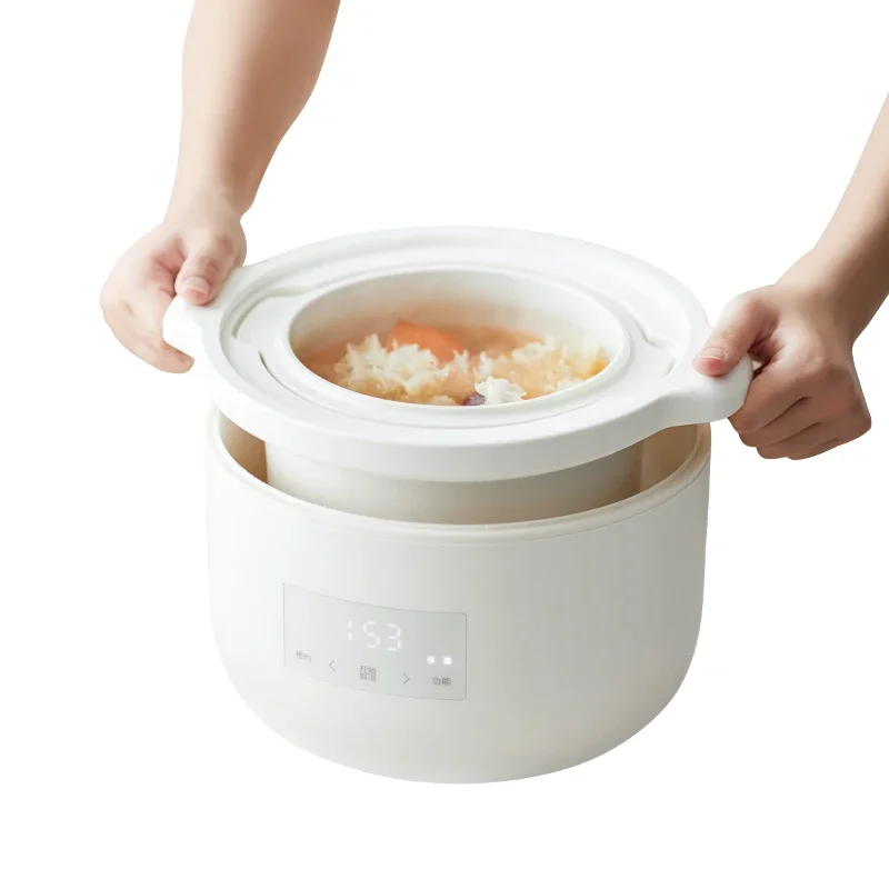 

Factory Hot Sale 2.5L Electric Ceramic Cooker Slow Stew Cooker Automatic Multi Health Mini Slow Cooke