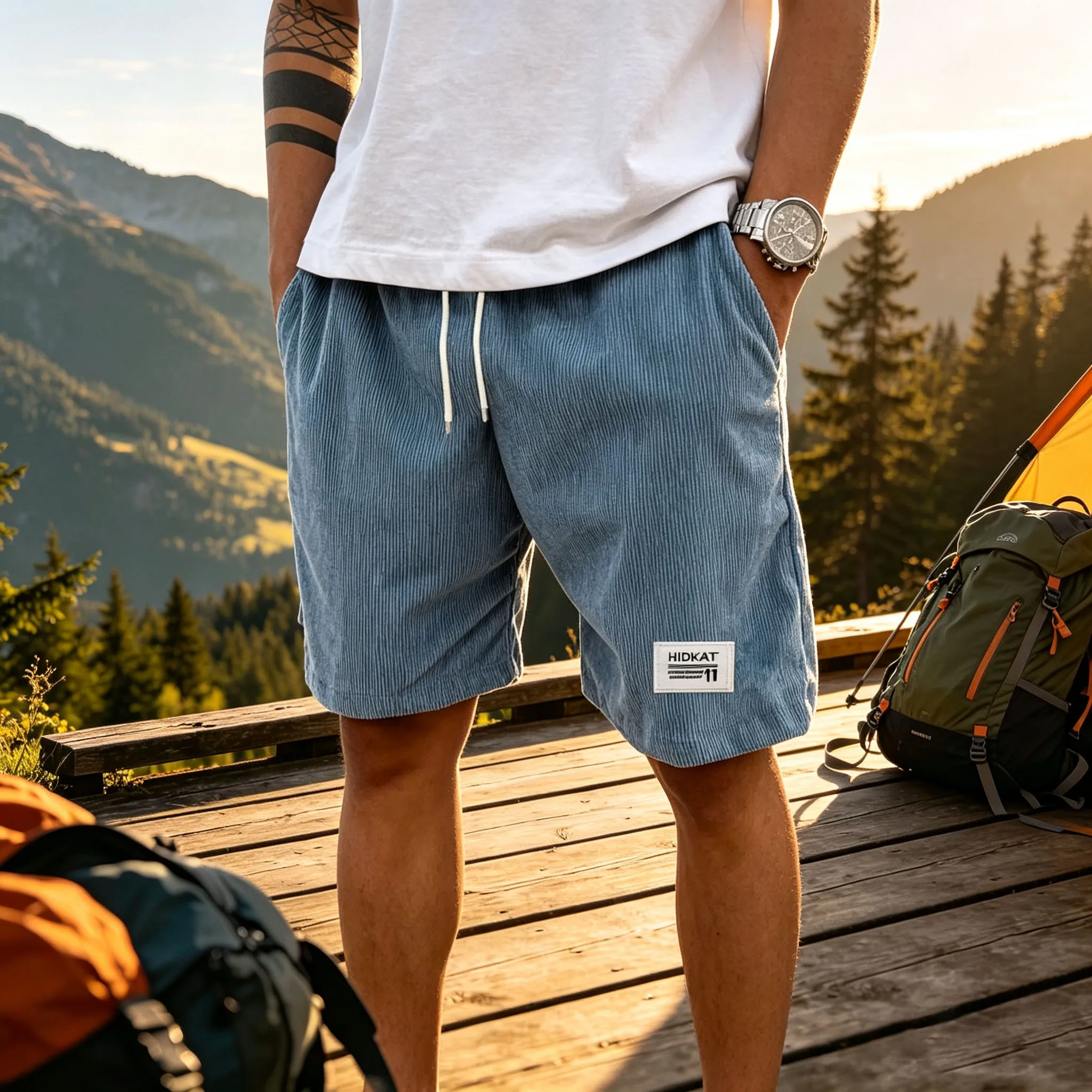 Men Jogger Shorts Casual Sports Shorts Loose Elastic Waist Drawstring Breathable Quick Dry Gym Fitness Running Athletic Shorts