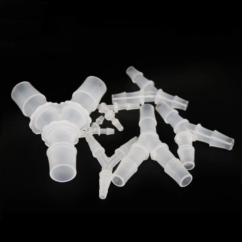 2/5Pcs Y-type Tee 3 Way Hose Connector Plastic 3 Ways Hose Joiner Air Water Flow Splitter for Drip Irrigation Aquariums Garden