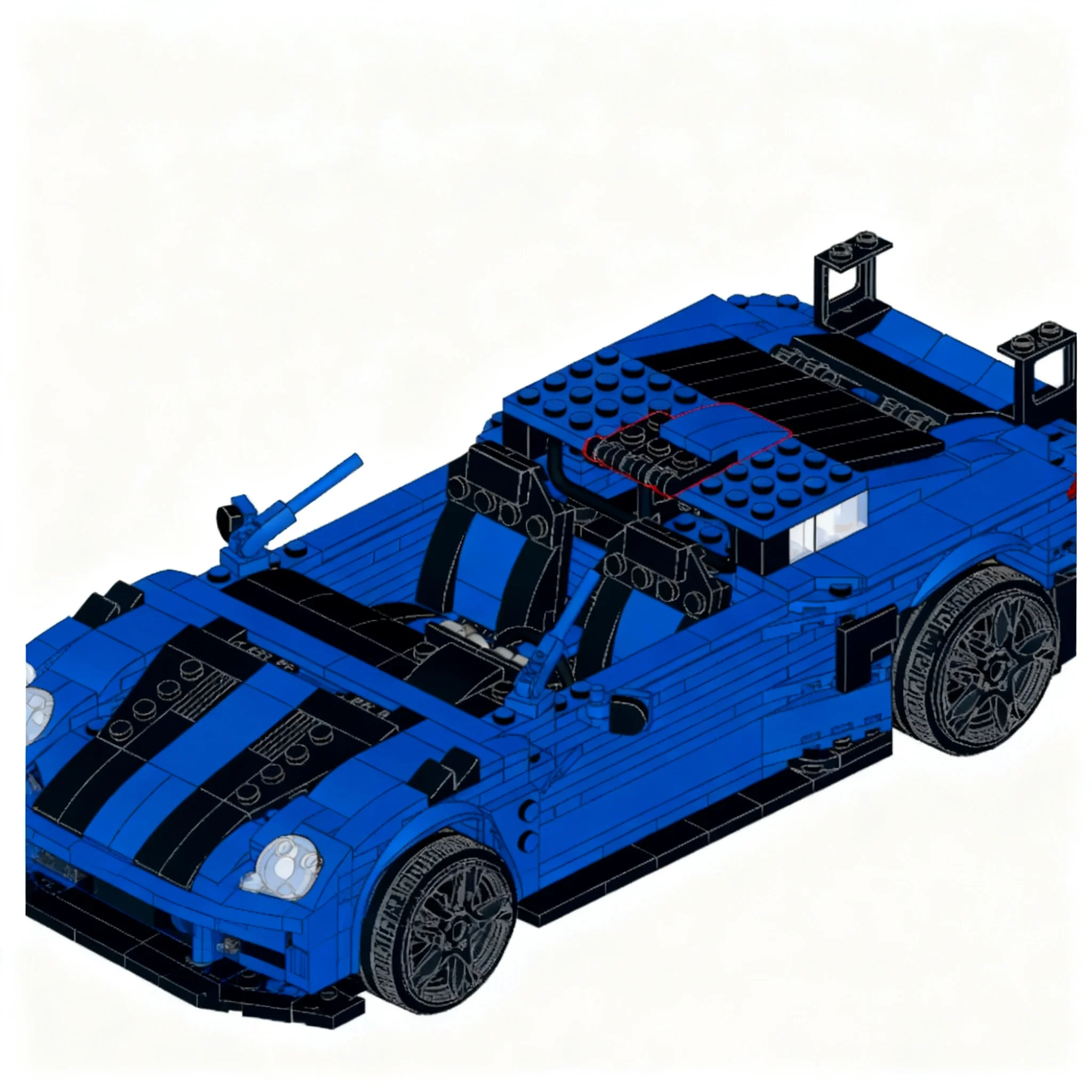 911pcs MOC 911 GT2 RS Inspired High Performance Race Car Cars Model Toys Building Blocks Christmas Gift Architecture Art 3D