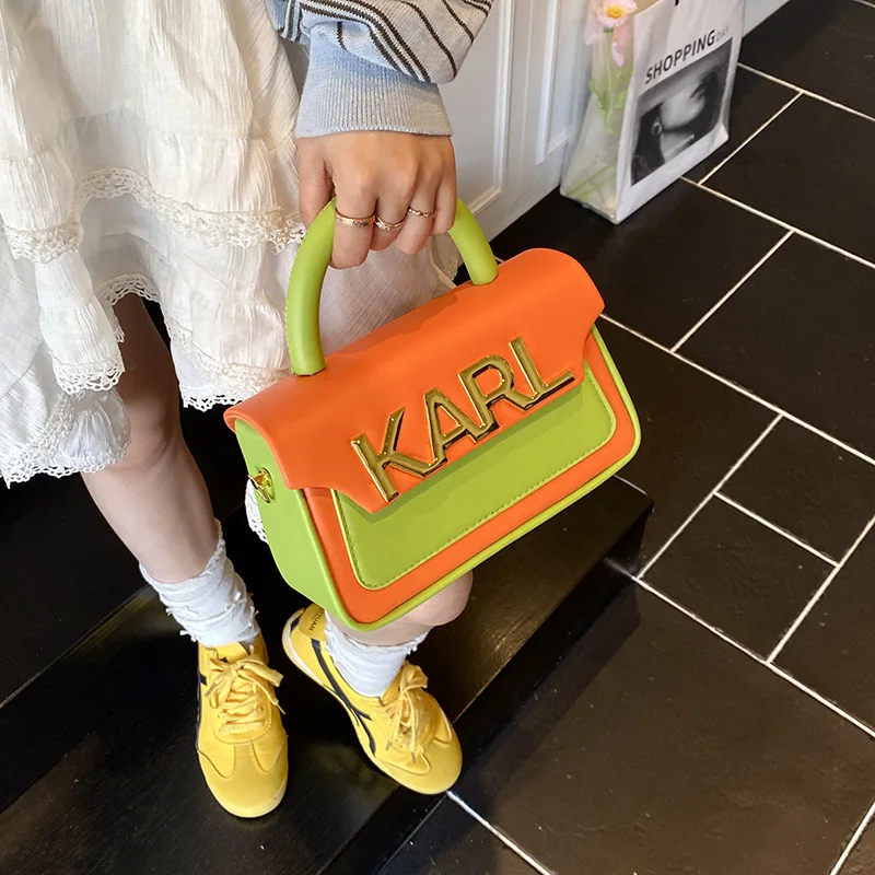 

2025 Letter Print Box Bag, Niche Square Purse for Women, Luxe Shoulder Tote, Versatile Day-to-Night Bag, Fashion Crossbody Bag​