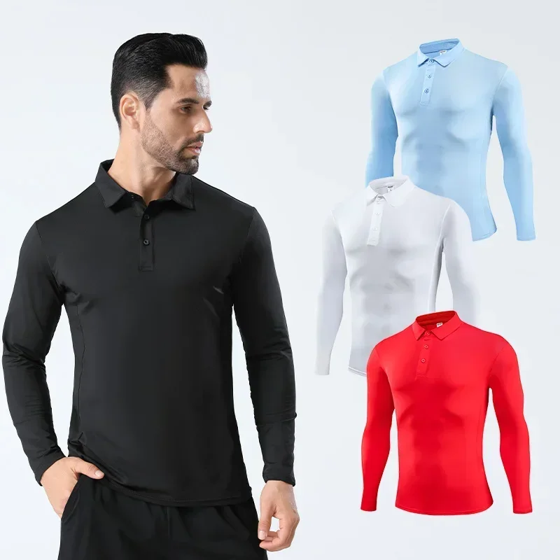 

Men Sport T-shirt Breathable Training Long Sleeved Sweatshirt Badminton Clothing Fitness High Elastic Tights Casual Shirts Tops