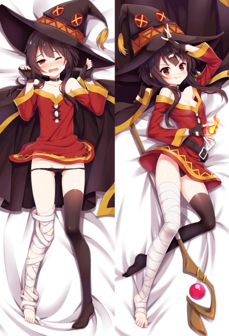 Anime segne die schöne Welt Megumin Cosplay Dakimakura Kissen bezug umarmen Körper Requisite