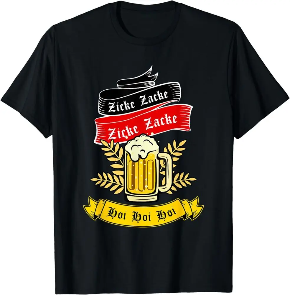 Zicke Zacke Hoi - Funny Germany Flag Oktoberfest Unisex T-Shirt