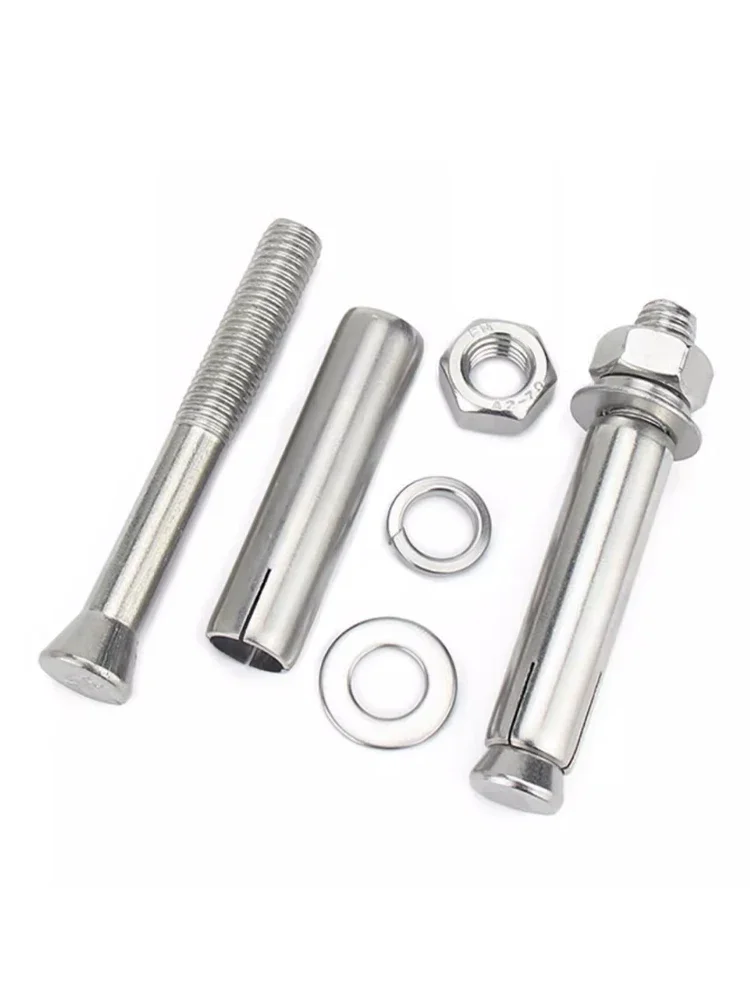 304 Stainless Steel Expansion Screws Half-tooth M6 M8 M10 M12 M14 M16 Concrete Anchors Bolts Expansion Hook Bolt