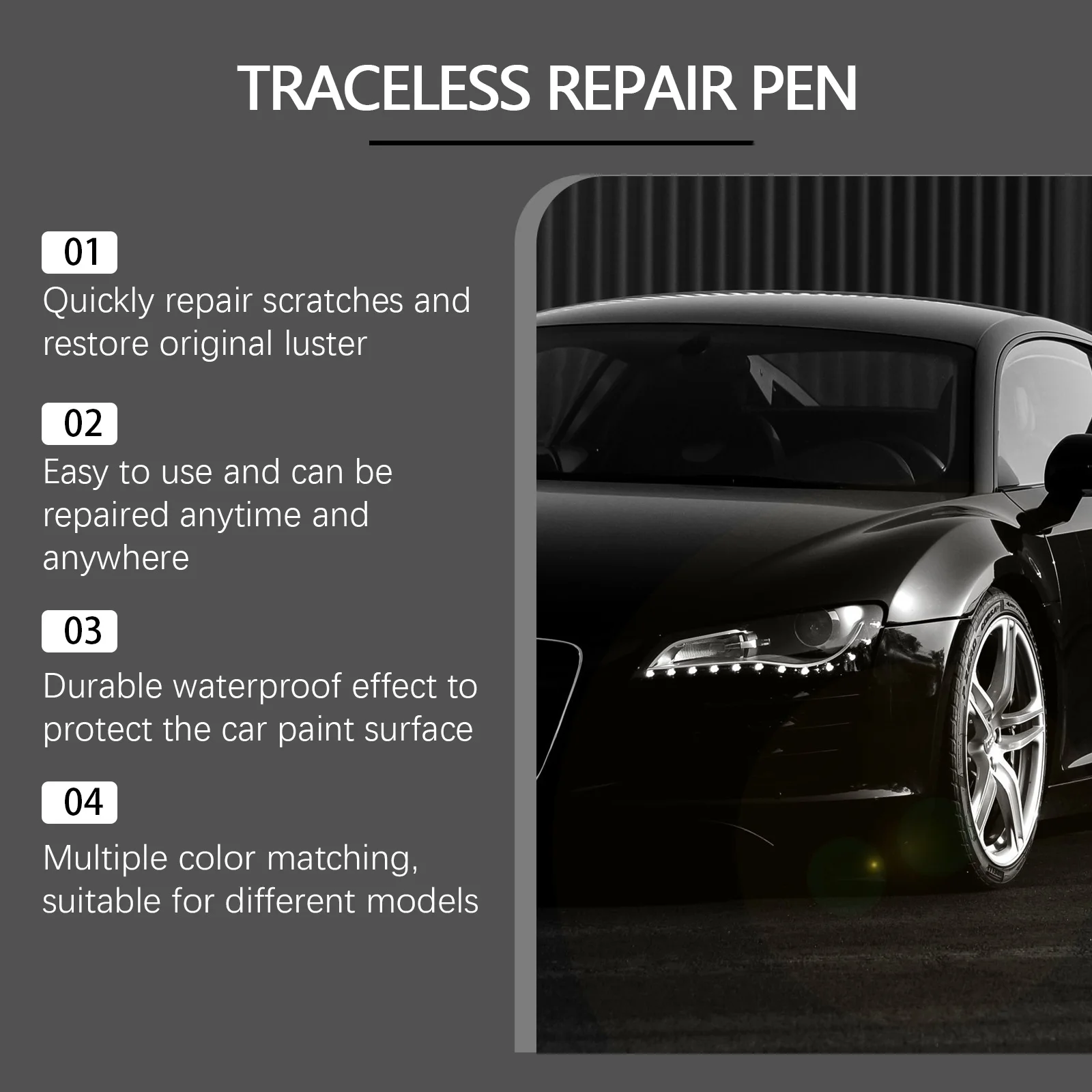 5 لون سيارة خدش إصلاح القلم إصلاح طلاء السيارات خدش إصلاح تجديد سيارة اللون إصلاح القلم سريعة الجافة الدائم الكتابة على الجدران القلم