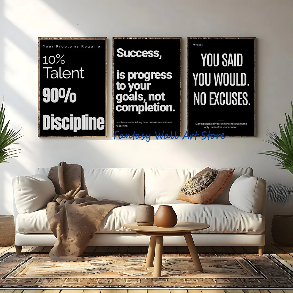 DO IT NO RISK NO REWARD ACTION STRONGER THAN YESTERDAY Motivational Success Quote Poster Canvas Painting Wall Picture Home Decor