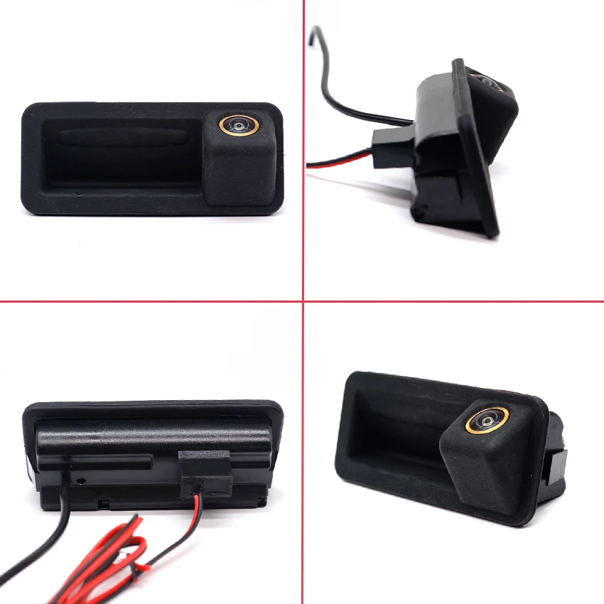 CCD HD Fisheye Rear View Camera For Ford Fiesta MK6 Hatchback 2009~2016 2017 Car Trunk Handle Reverse Parking