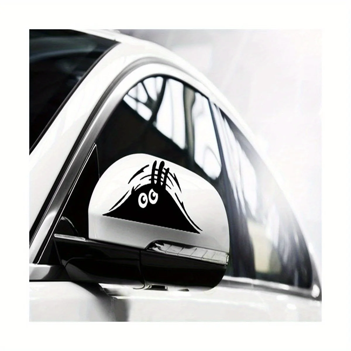 

Car Anti-Theft Sticker for Laptops, iPads, Windows, Walls, Trucks, Motorcycles Black Cute Peek Monster Horror Eyes