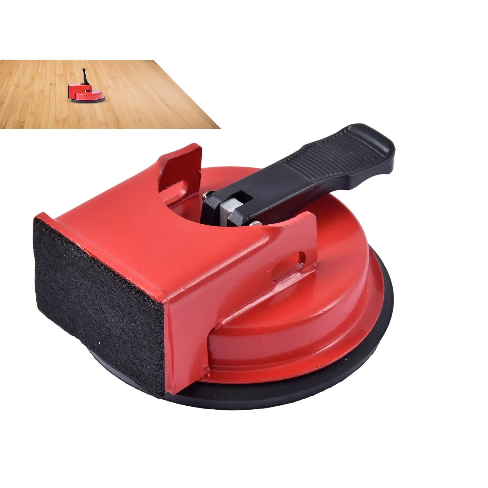 Wood Flooring Tools Floor Fixer Tool Iron Fixer With Suction Cup Plank Grabber For Baseboard Paver Construction Tile Carpentry