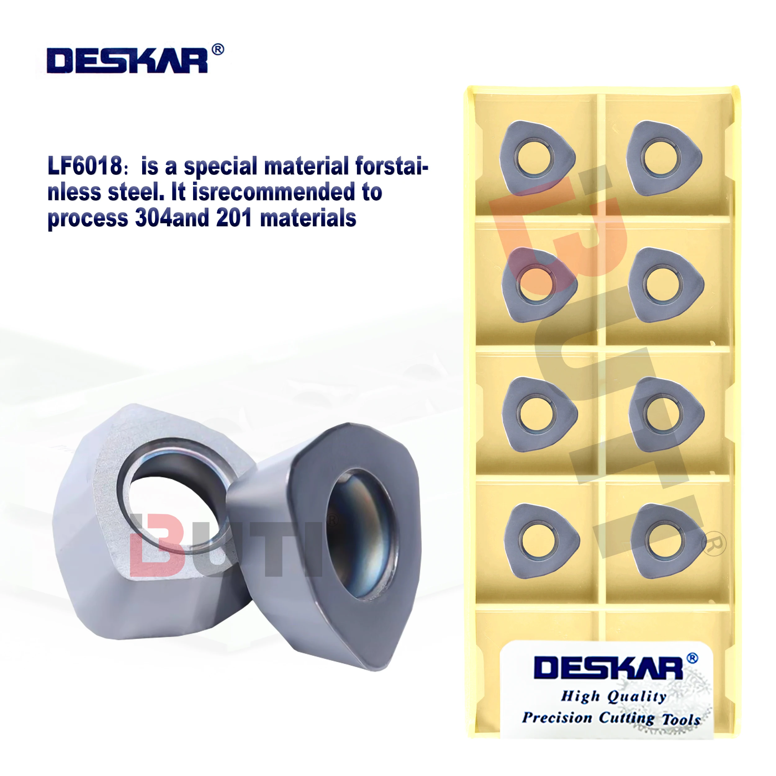 

DESKAR 100% Original Milling Blade WDMW06T320ZTR LF6018 CNC Lathe Cutter Milling Turning Tools Processing Stainless Steel Tools