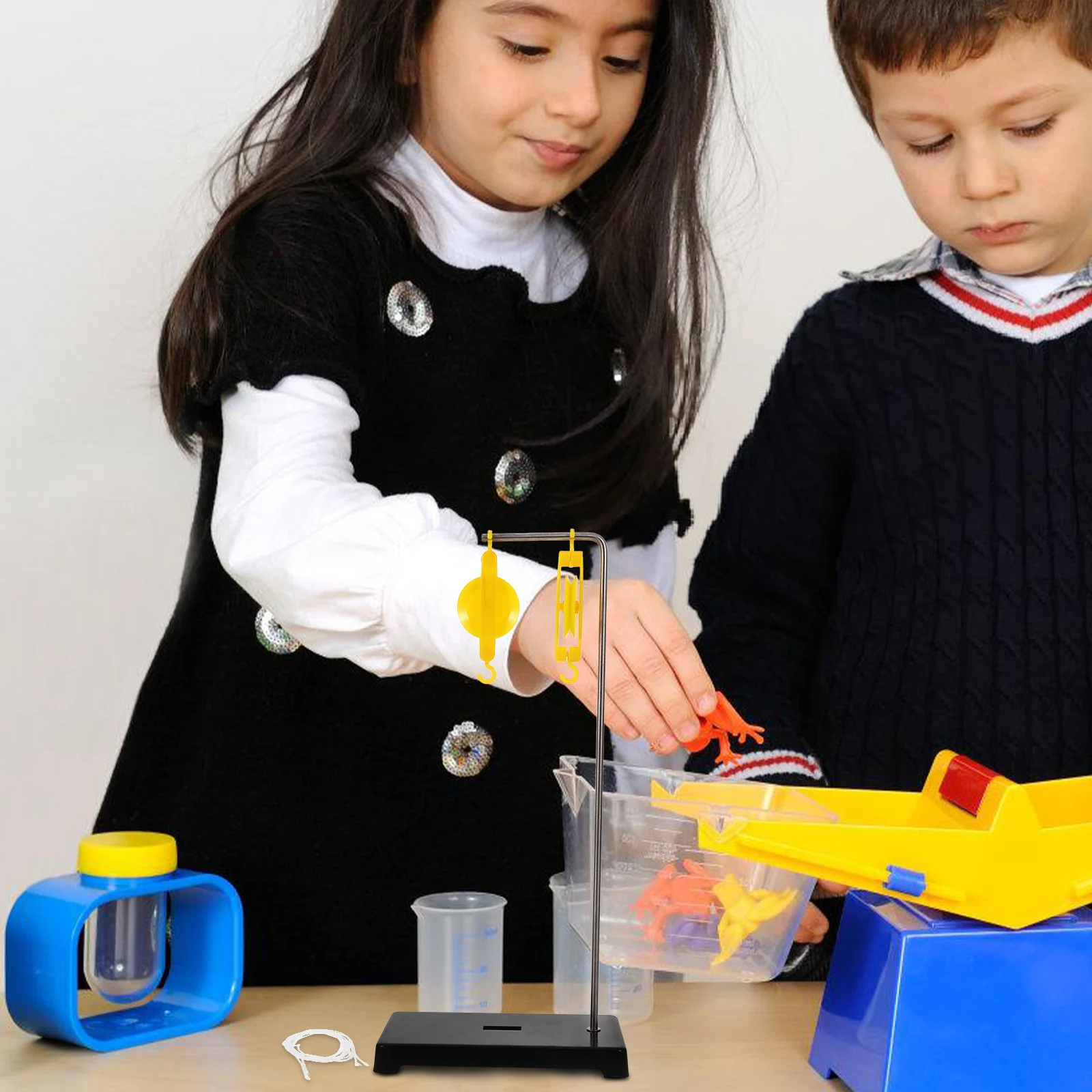 

1Set Slotted Pulley Block and Bracket Set for Physics Experiment Accurate Force Measurement User-Friendly