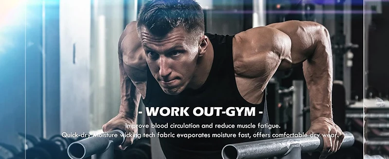 Anime Graphic Sleeveless Compression Shirt For Men Athletic Quick Dry Tank Tops Tees Gym Workout Fitness Running Vest Baselayers