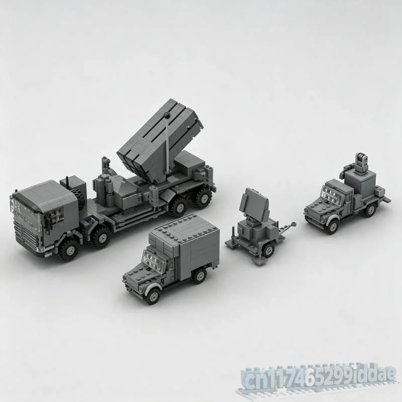 1664 PCS Air Defense System MOC Army Model Custom Puzzle Technical DIY Creative Assembly Building Blocks Educational Toy Gifts