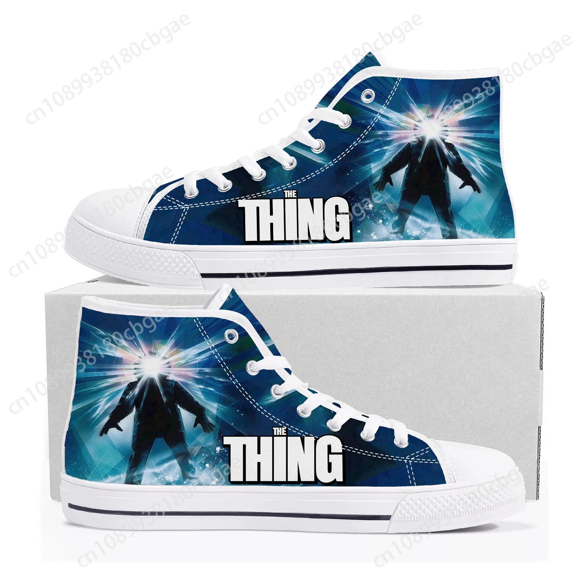 

The Thing movie shoes High Top Sneakers Mens Womens Teenager High Quality Canvas Sneaker couple Casual Shoe Customize Shoes