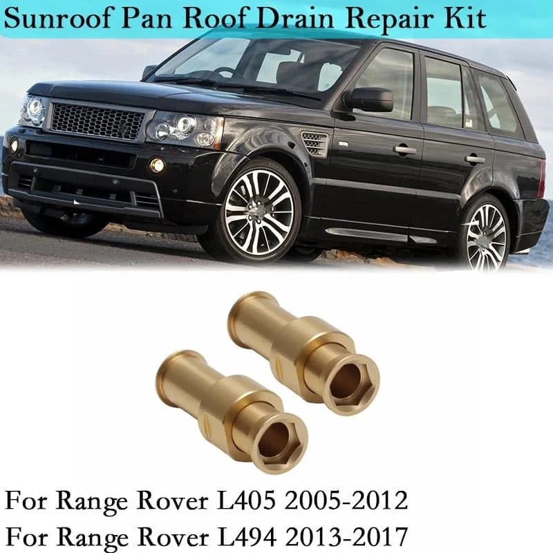 2pcs Brass Sunroof Pan Drainage Roof Drain Repair Kit For Land Rover L405 2005 2006-2012/ L494 2013 2014 2015 2016 2017