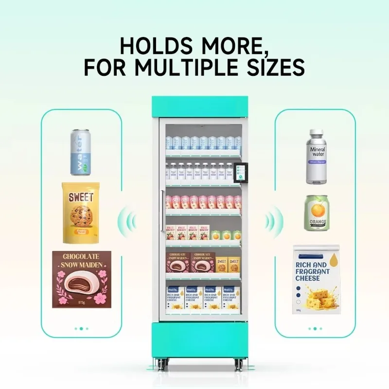 Intelligent Self Service Retail Vending Machine Snack Drink Smart Touch Screen System