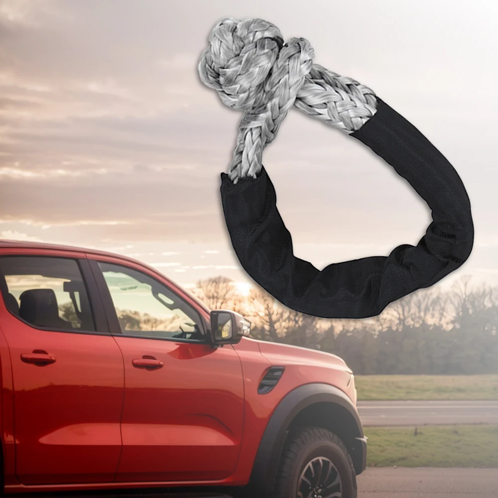 43000lbs Soft Shackle เชือกสังเคราะห์แขนพิเศษ Heavy Duty Tow Shackle สําหรับ Sailing SUV Off Road Towing ATV Recovery