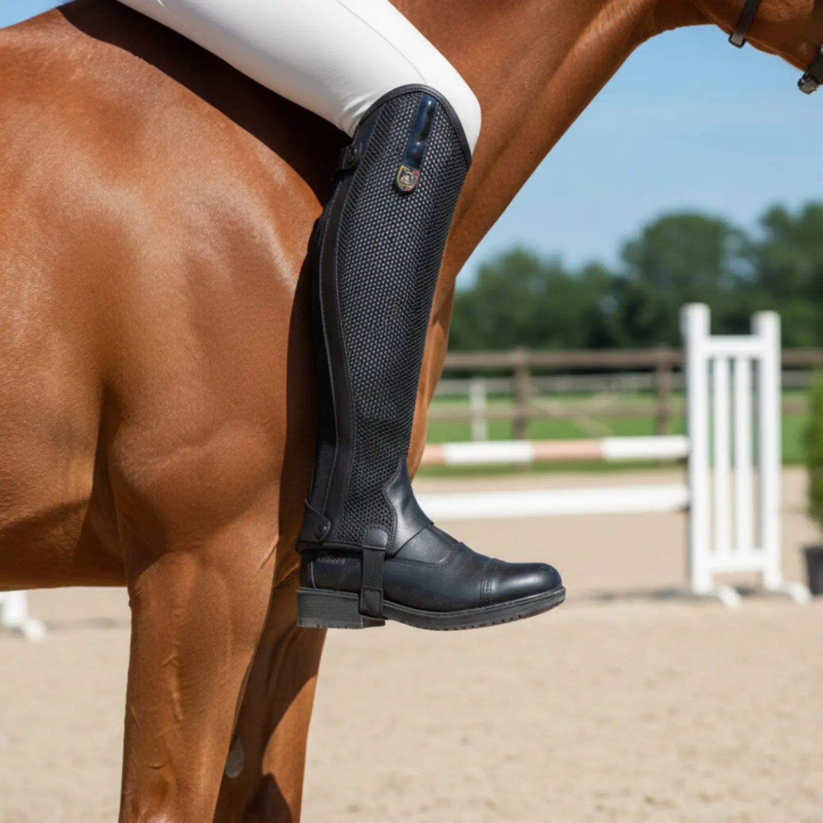 Horse Riding Leg Guard Breathable Equestrian Gaiter Mesh Riding Gaiter Comfortable Sports Gear Summer for Children
