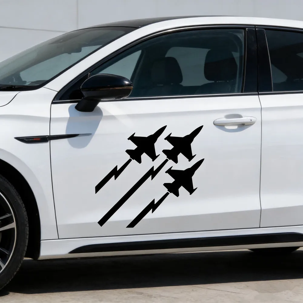 

Triple Arrow Speed Vinyl Car Stickers Waterproof for SUV Truck - Aircraft Inspired Auto Body Window Racing Decor Accessories