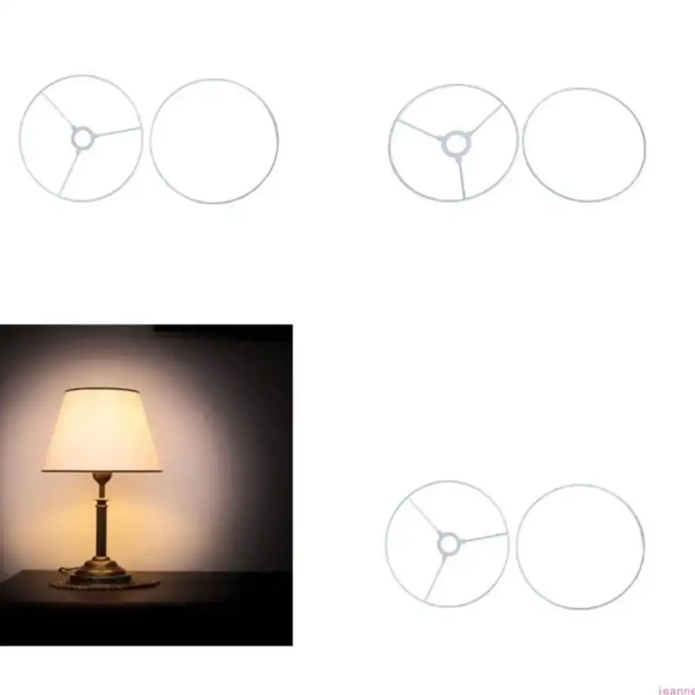 Round Metal Drum Lamp Shade Rings Support Fitting DIY Chandelier Lamp Fix Rings Fix Rings Ceiling Light Frame Hardware