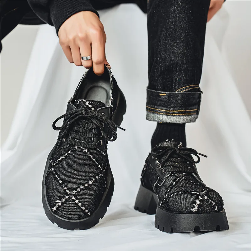 

Высококачественная мужская кожаная обувь с низким верхом, круглым носком, неглубоким горлышком и большой головкой, модная и повседневная прогулочная обувь