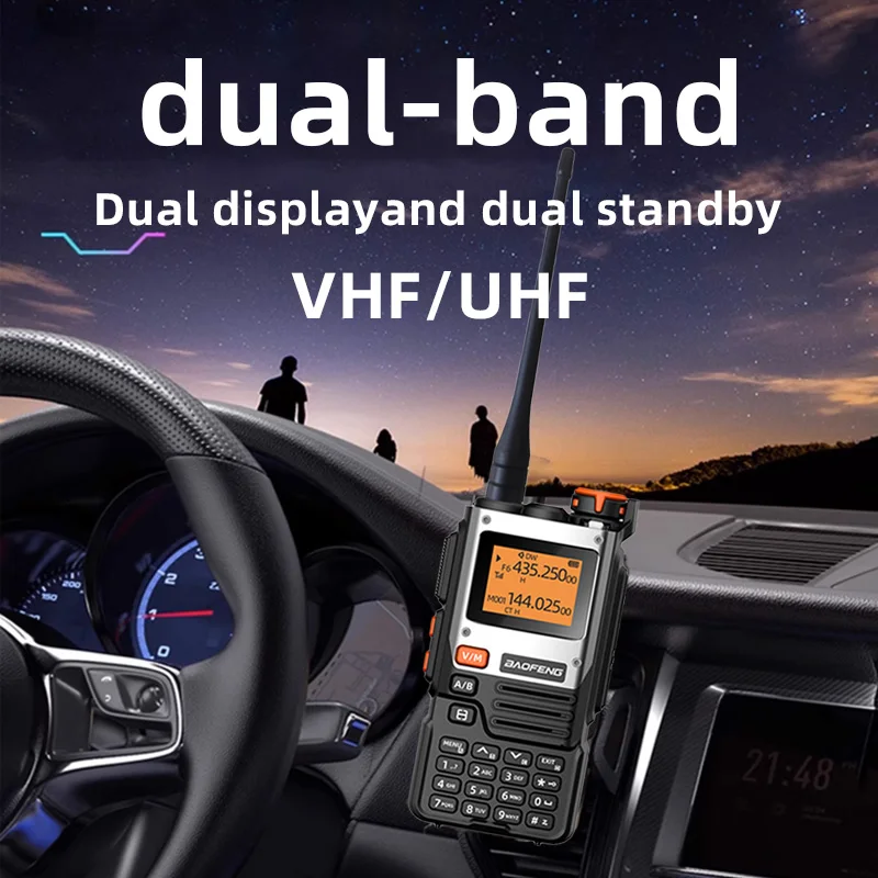 Baofeng UV-K61 scanning frequency AM 999 car walkie talkie air frequency wireless handheld two-way radio analog Type-C GMRS