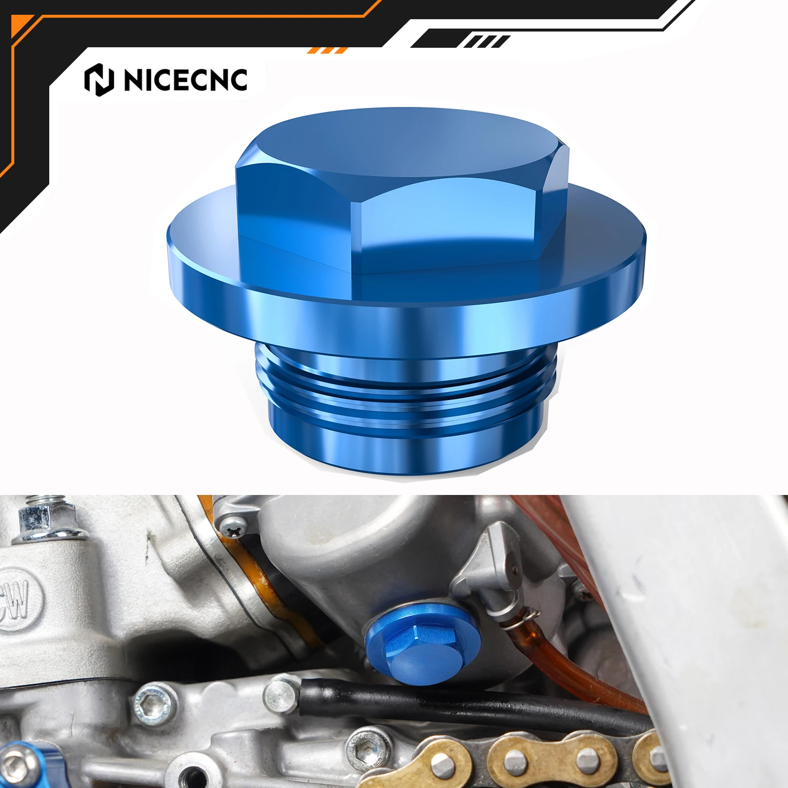

NICECNC For Yamaha YZ 250F 450F WR250F BILL BALLANCE SPECIAL EDITION II WOLVERINE X4 HUNTER Carburetor Oil Drain Plug Screw Bolt