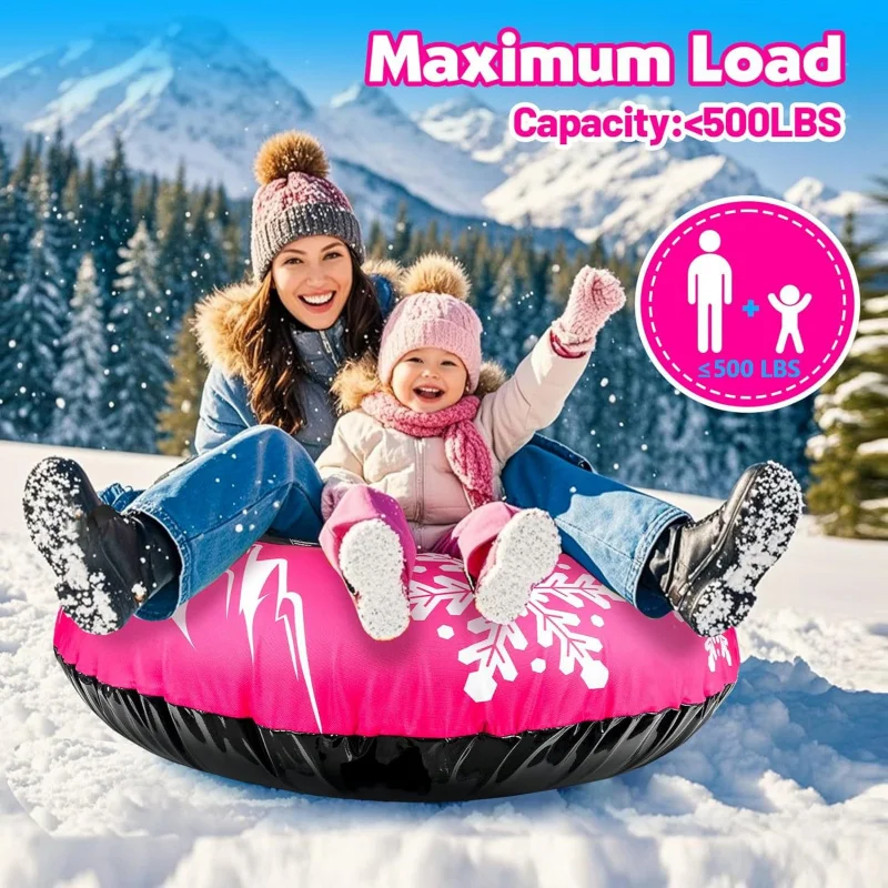 With Fabric CoverPVCInflatable Inner Tube Sled Cold ResistantPVCInflatable Ski Ring Inflatable Snow Circle Inflatable Ski Car
