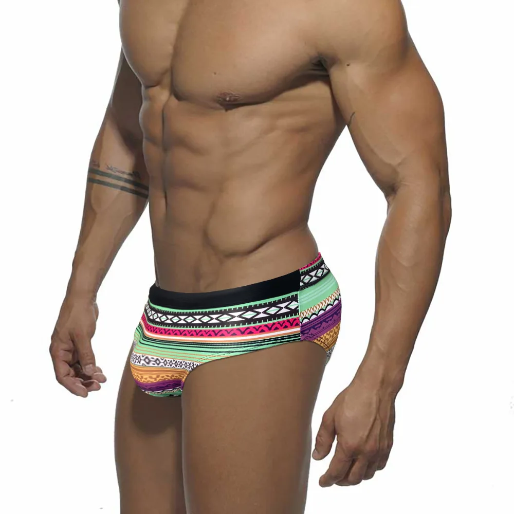 2026 Fashion Swimming Trunks Men Sexy Low-waisted Gay Swimwear Bikini Quick Dry Beach Shorts Surf Bathing Suit Swimsuits