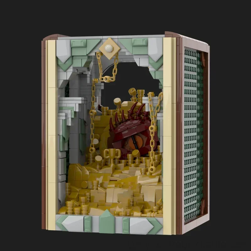 Blocs de construction Moc, coin livre, modèle de technologie, briques à assembler, anneaux magiques populaires, série de films, cadeaux de construction de vacances, jouet