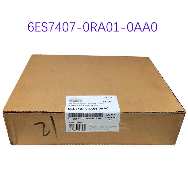 New original 6ES7407-0RA01-0AA0 power supply 6ES74070RA010AA0 spot