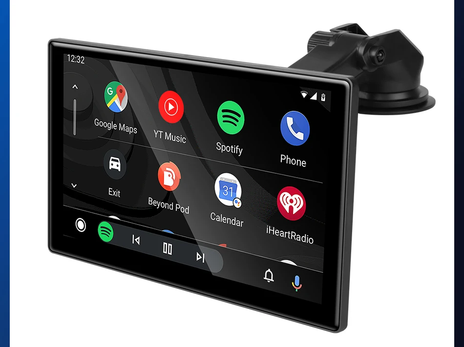 Srnubi 10" Zoll Auto Wireless Carplay & Android Auto Navigation Rück FM AUX WIFI Tragbarer Multimedia-Touchscreen-Monitor – Detail 18