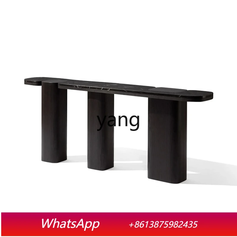 

LMM Italian light luxury high-end villa entrance table Modern simple entry living room entrance table