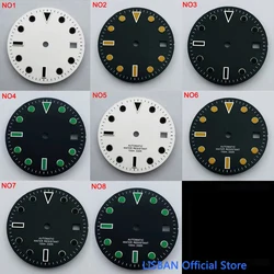 28.5mm Black Sterile Dial fit NH35 ETA 2824 2836 Miyota 8215 821A Mingzhu DG 2813 3804 Seagull 1612 Movement