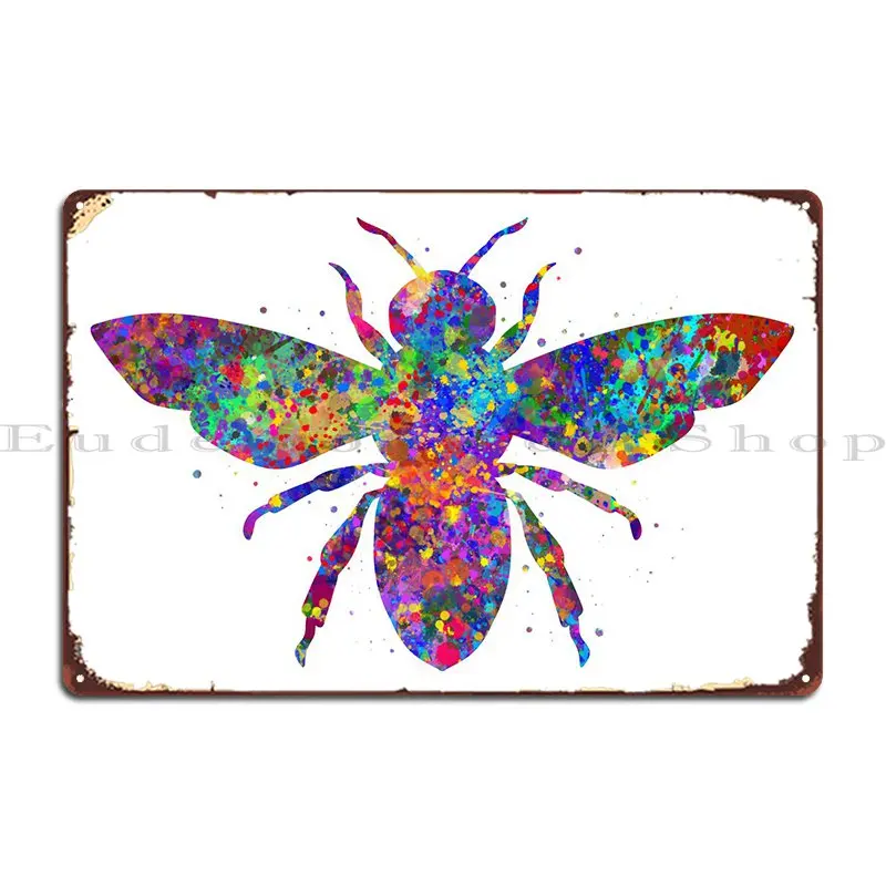 

Bee Metal Plaque Poster Funny Customize Wall Mural Personalized Plaques Tin Sign Poster