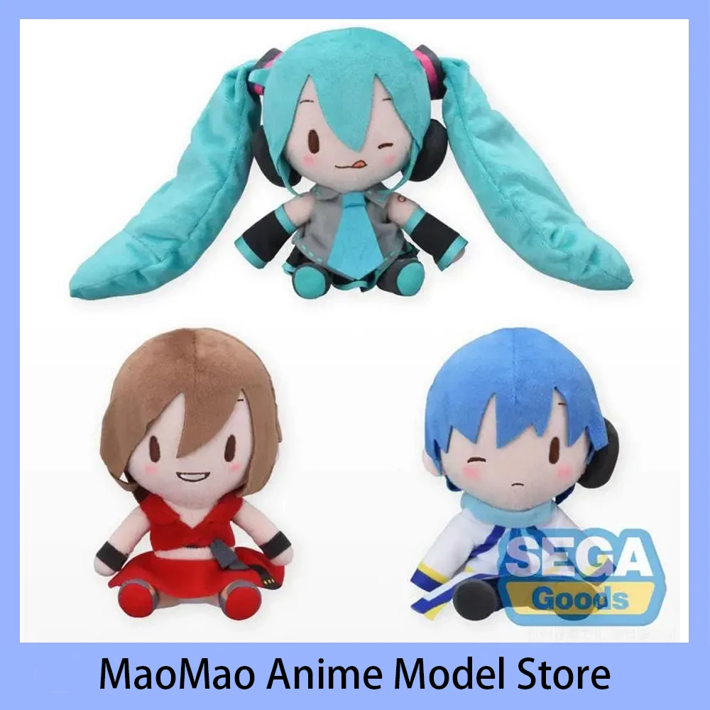 

В наличии оригинальная плюшевая кукла SEGA Fuwa Petit Hatsune Miku MEIKO KAITO 16 см, аниме периферийные устройства, мультяшная кукла, подарок в виде сердца для девочек