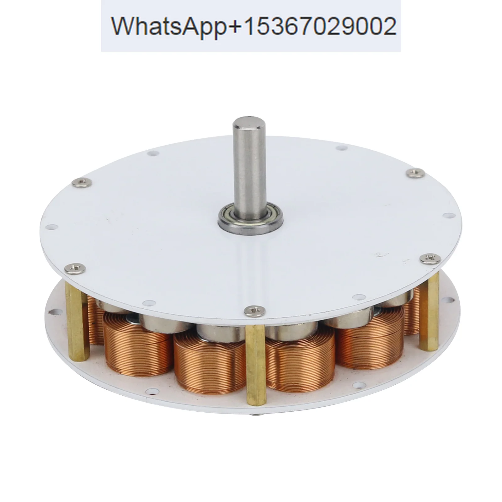 Micro disk type iron core generator with strong magnetic and high power generation multi pole three-phase AC generator