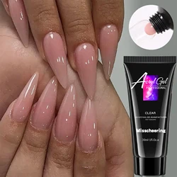 30ml Solid Color Nail Extension Gel Nail Build Poly Acrylic Gel Uv Led Quick Extension Of Crystal Model Painless Crystal Glue