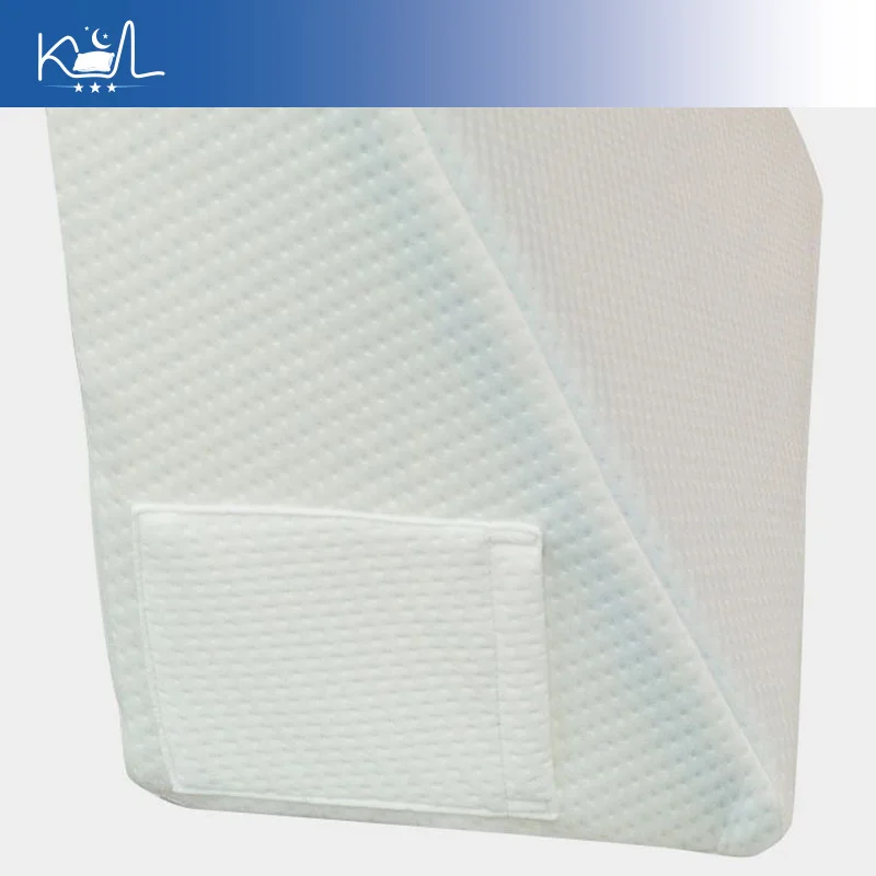 Triangle Foam Bed Wedge Pillow, Single Adult Head Rest Cushion for Post Back Pain Relief, Half Lying Orthopedic Support