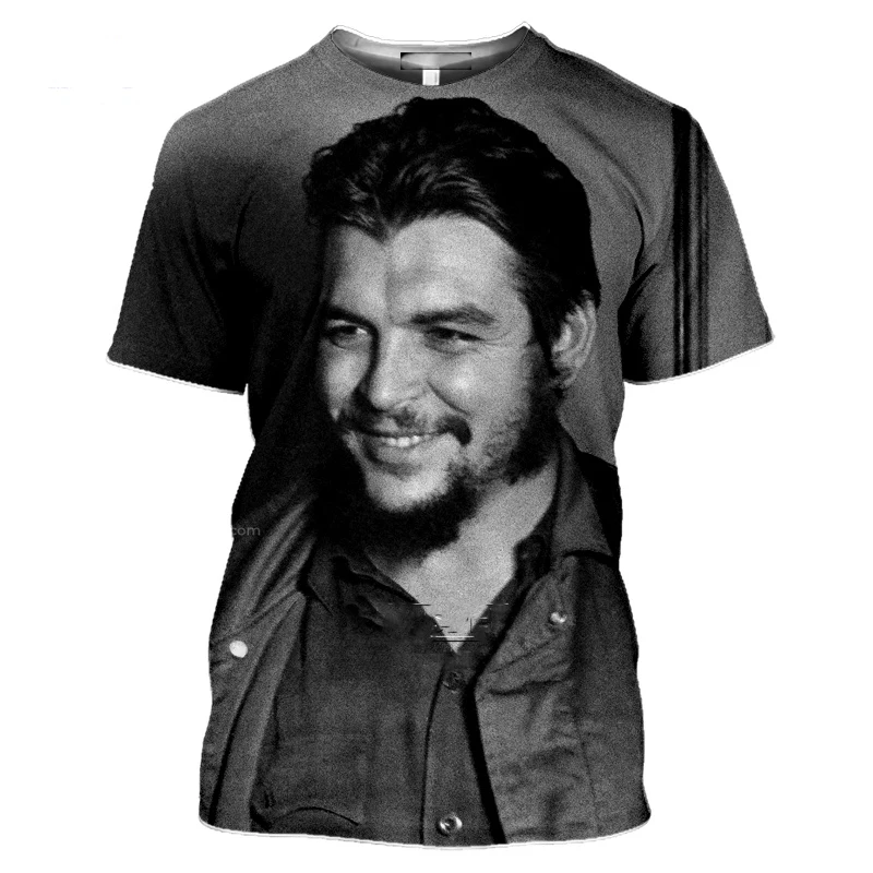 Cuba Fidel Castro Che Guevara 3D Print Summer Men\'s O-Neck T-shirt Casual Short Sleeve Oversized T Shirts Fashion Men Clothing