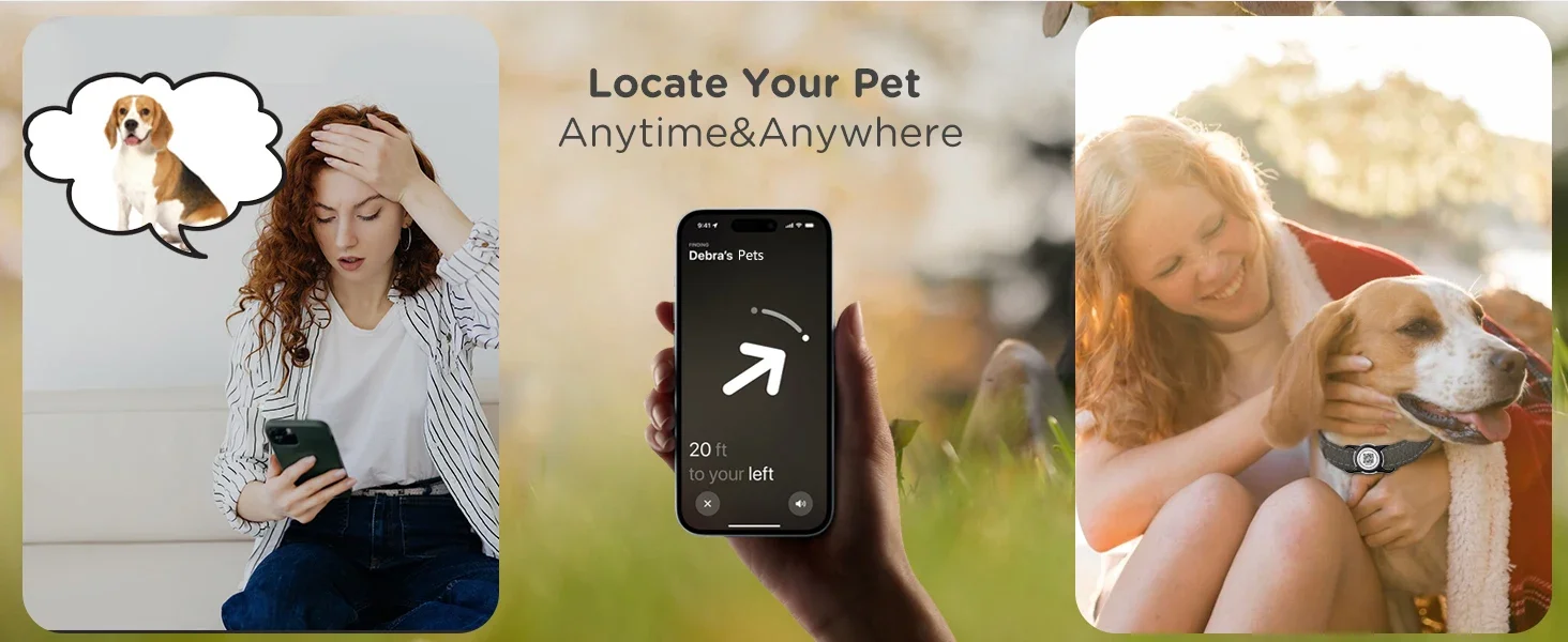 Wasserdichter AirTag-Halter für Hundehalsband mit QR-Code-Tag, weiche, schützende, leichte Air-Tag-Hülle für Hunde- und Katzenhalsbänder – Detail 6