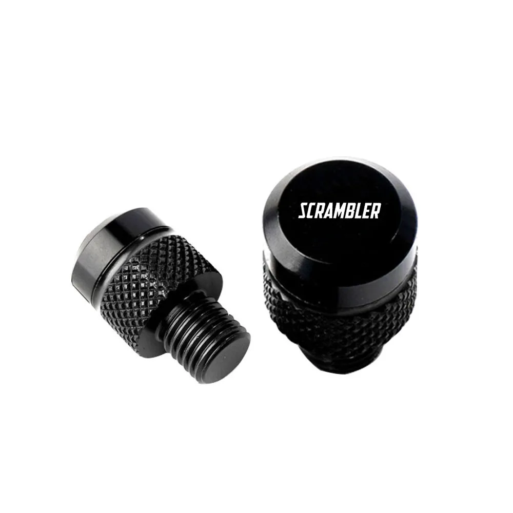 For Ducati Scrambler 400 800 1100 Accessories Motorcycle M10*1.25 Aluminum Screws Bolts Mirror Hole Plugs Cap