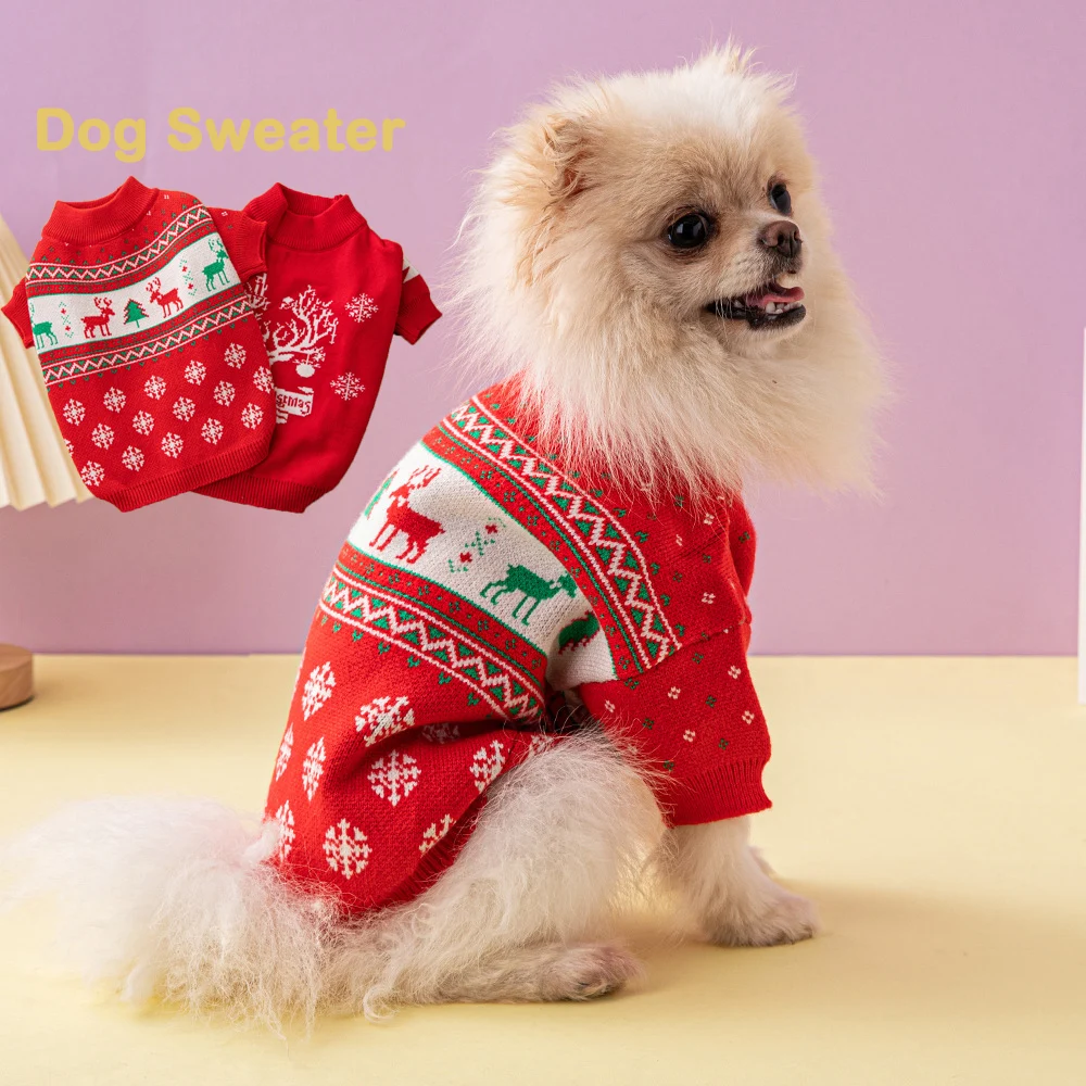 

New High quality luxury Dog Knitted Sweater Soft Warm bull dog Sweater Pet Puppy Pullover Coat Small Medium Dog Apparel Costumes