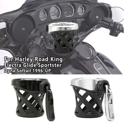Motorcycle New Custom Drink Cup Holder Passenger Bottle Water Cup For Harley Fat Bob Low Rider Deluxe Dyna XL1200 883 Softail