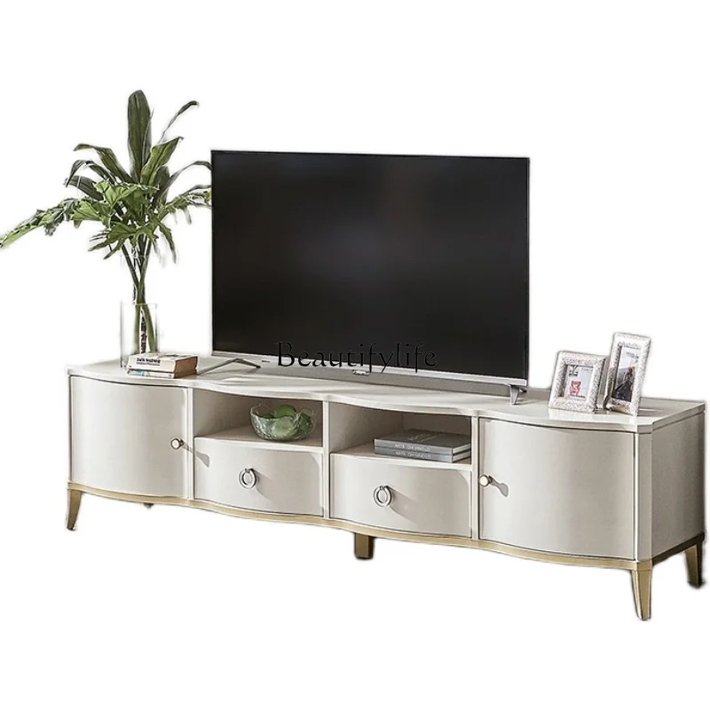 

American coffee table TV cabinet combination post-modern simple light luxury decoration