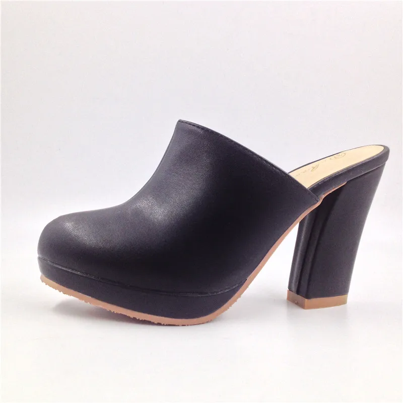2020 Summer Women Sandals Slip-On Ladies Mules High Pumps Zapatos Mujer Tacon Shoes for Women Slippers