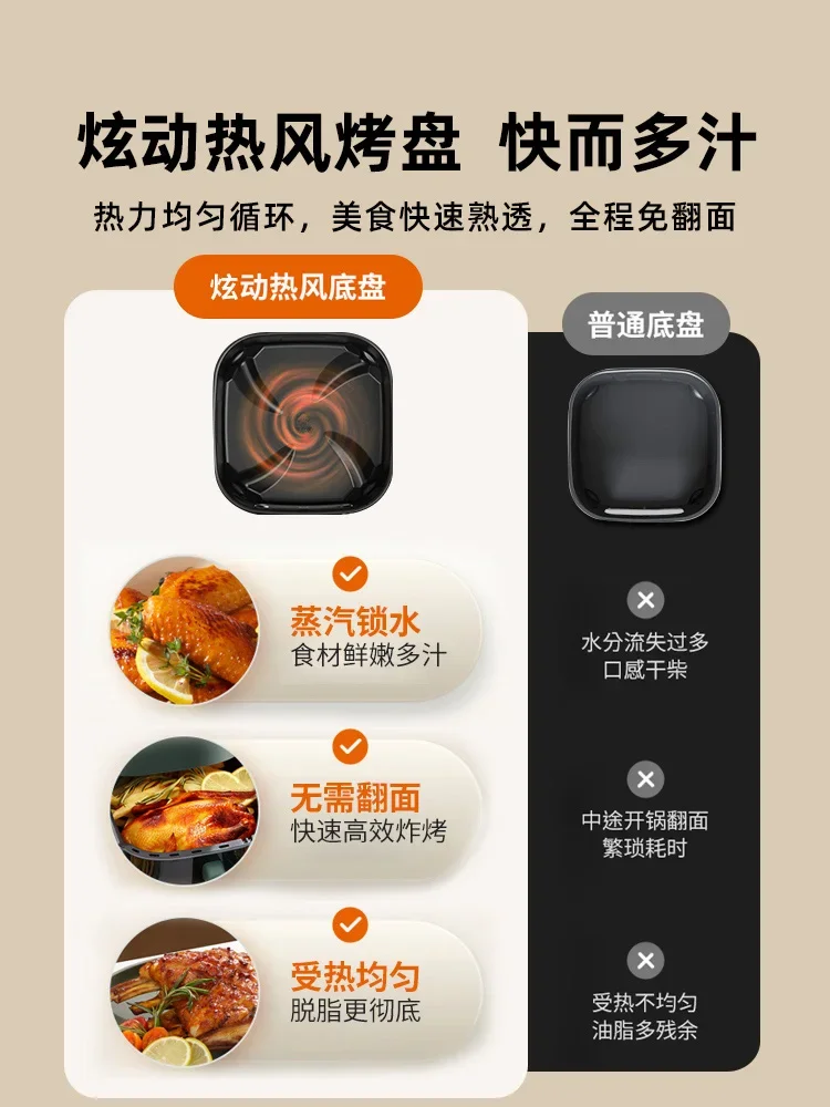 مقلاة هوائية من Joyoung مقلاة بصرية منزلية جديدة متعددة الوظائف مقلاة كهربائية متكاملة لفرن كهربائي ماكينة طهي