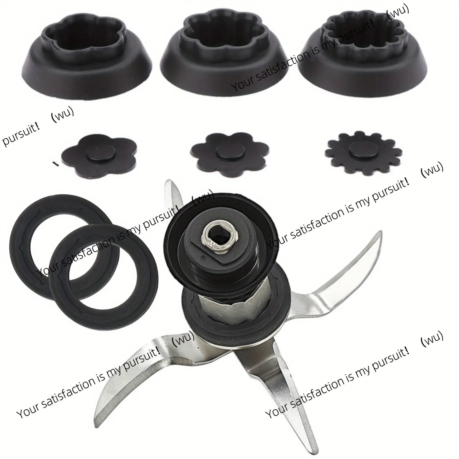 2 sets, kitchen connection mixer sealing ring gasket: 5/7/12 tooth mushroom head coupling joint