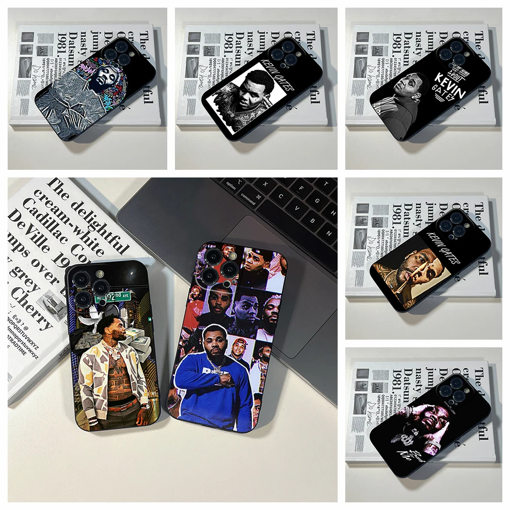 For IPhone14 Pro Raper Kevin Gates Phone Case for IPhone 11 12 13 14 Pro XR XS MAX 14 Plus SE 13 Pro Iphone Black Covers